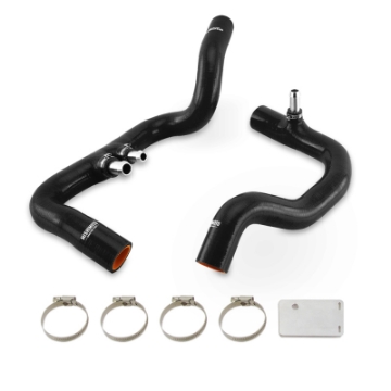 Picture of Mishimoto 2018+ Jeep Wrangler JL - Gladiator JT 3-6L AT Black Silicone Radiator Coolant Hose Kit
