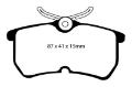 Picture of EBC 13+ Ford Fiesta 1-6 Turbo ST Yellowstuff Rear Brake Pads