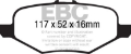 Picture of EBC 13+ Ford Flex 3-5 Greenstuff Rear Brake Pads