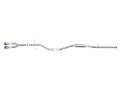 Picture of aFe Takeda 2-5in 304 SS Cat-Back Exhaust System w- Blue Tips 17-20 Honda Civic Si Sedan I4 1-5L
