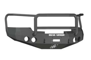 Picture of Road Armor 08-13 GMC 1500 Stealth Front Winch Bumper w-Lonestar Guard - Tex Blk
