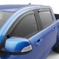 Picture of EGR 19+ Ford Ranger Crew Cab In-Channel Window Visors - Dark Smoke - Set of 4 573551