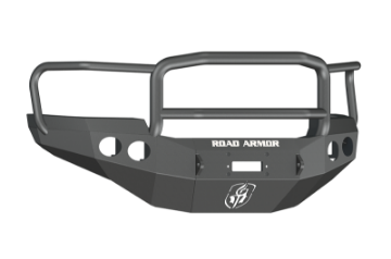 Picture of Road Armor 11-14 GMC 2500 Stealth Front Winch Bumper w-Lonestar Guard - Tex Blk