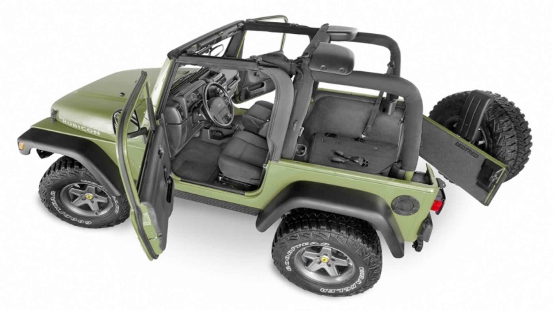 Picture of BedRug 18-23 Jeep JL Unlimited 2Dr Rear 4pc BedTred Kit