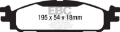 Picture of EBC 13+ Ford Taurus 2-0 Turbo Redstuff Front Brake Pads