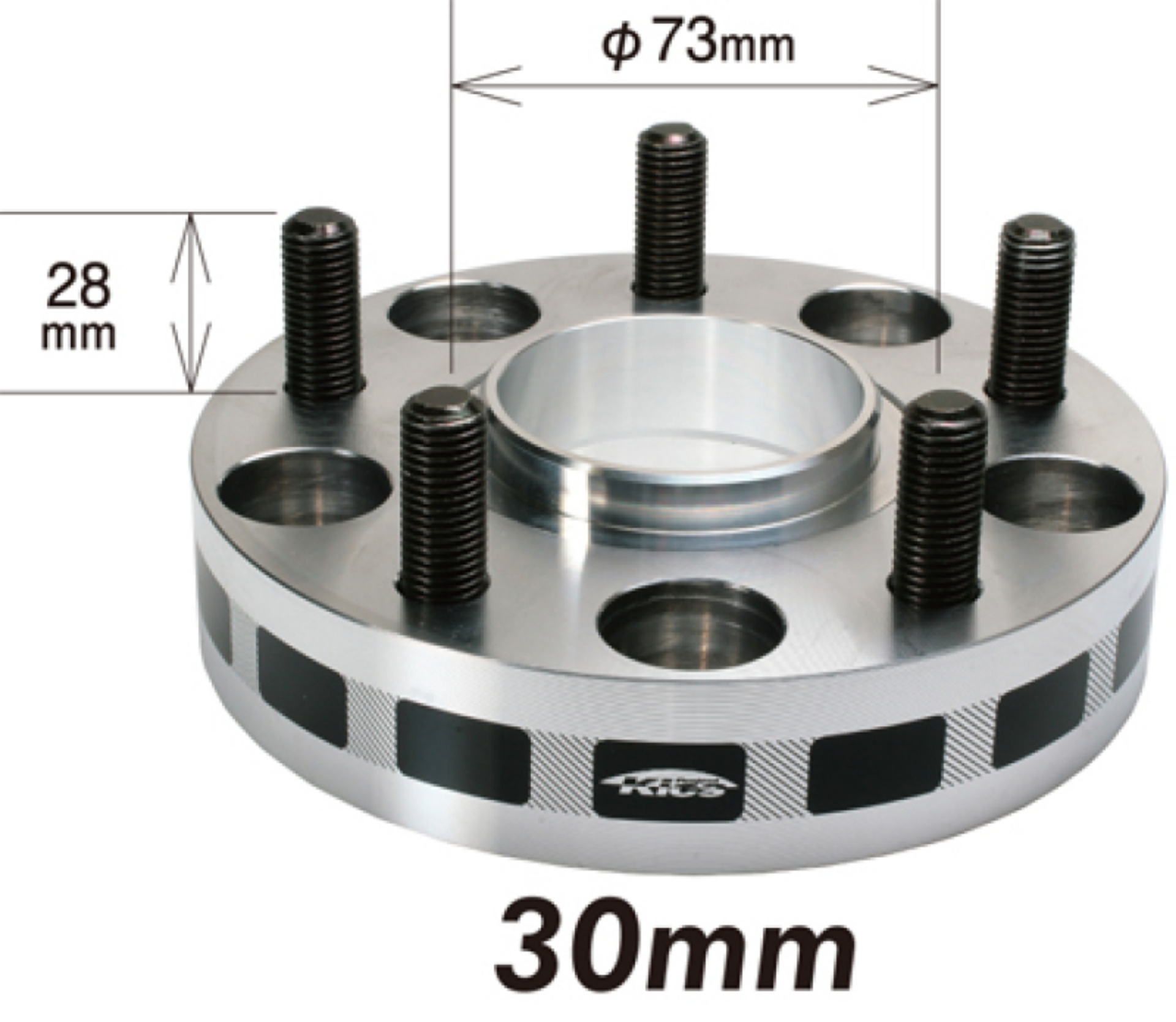 Picture of Project Kics 30mm Thick 12x1-25 56mm Hub 5x114-3 Wide Tread Spacers