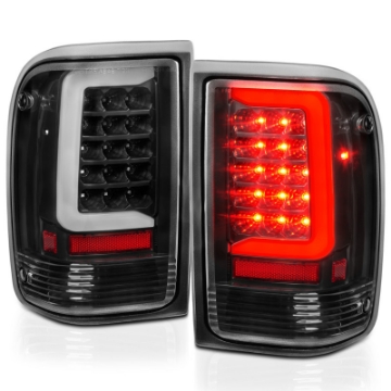 Picture of ANZO 1993-1997 Ford  Ranger LED Tail Lights w- Light Bar Black Housing Clear Lens