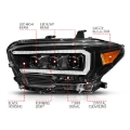 Picture of ANZO 2016-2017 Toyota Tacoma TRD LED Projector Headlights