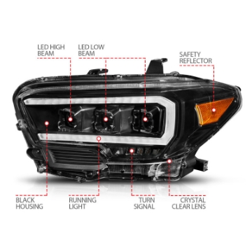 Picture of ANZO 2016-2017 Toyota Tacoma TRD LED Projector Headlights