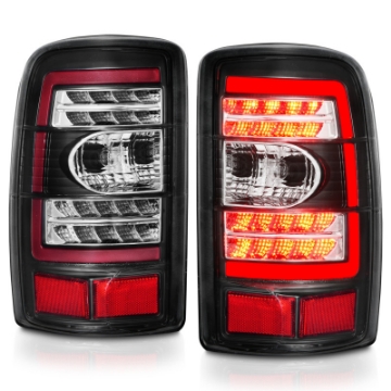 Picture of ANZO 2000-2006 Chevrolet Tahoe LED Tail Lights w- Clear Lens Black Housing
