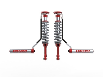Picture of aFe Sway-A-Way 10-14 F150-Raptor 6-2L 2-5 Front Coilover Kit w- Remote Reservoirs and Compr Adjuster