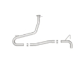 Picture of aFe Takeda 2-1-2in 304 SS Axle-Back Exhaust No Muffler 18-21 Hyundai Kona L4 1-6L t