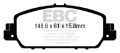Picture of EBC 13+ Honda Accord Coupe 2-4 EX Ultimax2 Front Brake Pads