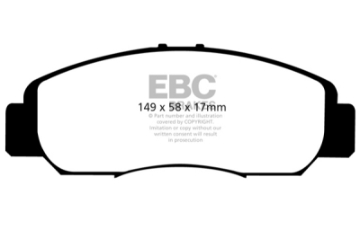 Picture of EBC 13+ Honda Civic Sedan 1-8 Natural Gas Ultimax2 Front Brake Pads