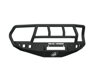Picture of Road Armor 16-18 Ram 2500 Stealth Front Bumper w-Titan II Guard-6 Sensor Holes - Tex Blk