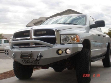 Picture of Road Armor 03-05 Dodge 2500 Stealth Front Winch Bumper w-Pre-Runner Guard - Tex Blk