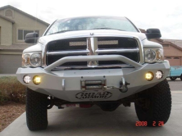 Picture of Road Armor 03-05 Dodge 2500 Stealth Front Winch Bumper w-Pre-Runner Guard - Tex Blk