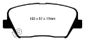 Picture of EBC 13+ Hyundai Santa Fe 2-0 Turbo Greenstuff Front Brake Pads