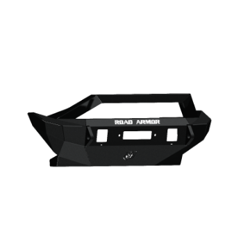 Picture of Road Armor 07-18 Jeep Wrangler JK Stealth Front Winch Bumper w-Bar Guard Mid Width - Tex Blk