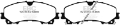 Picture of EBC 13+ Infiniti Q50 3-7 Ultimax2 Front Brake Pads