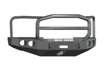 Picture of Road Armor 08-10 Ford F-250 Stealth Front Winch Bumper w-Lonestar Guard - Tex Blk