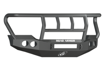Picture of Road Armor 11-16 Ford F-250 Stealth Front Bumper w-Titan II Guard Standard Flare - Tex Blk
