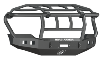 Picture of Road Armor 11-16 Ford F-250 Stealth Front Winch Bumper w-Intimidator Guard - Tex Blk