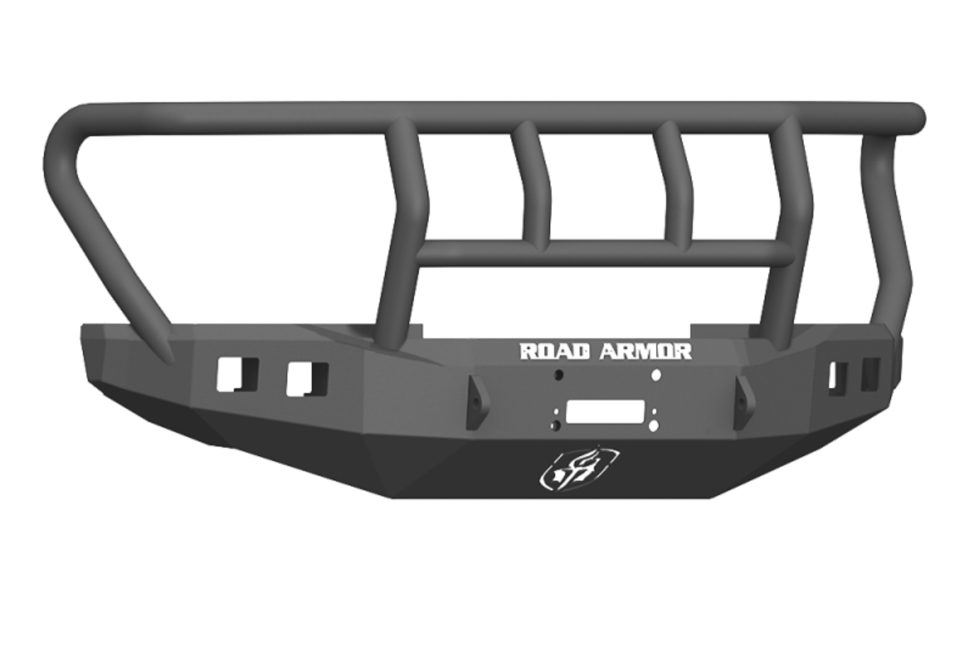 Picture of Road Armor 17-20 Ford F-250 Stealth Wide Fender Front Winch Bumper w-Titan II Guard - Tex Blk