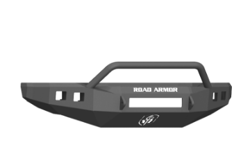 Picture of Road Armor 17-20 Ford F-250 Stealth Wide Fender Flare Front Bumper w-Pre-Runner Guard - Tex Blk