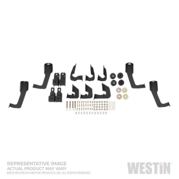 Picture of Westin-HDX 10-18 Ram 2500-3500 Crew Cab 8ft Bed Drop Wheel to Wheel Nerf Step Bars - Txt Black