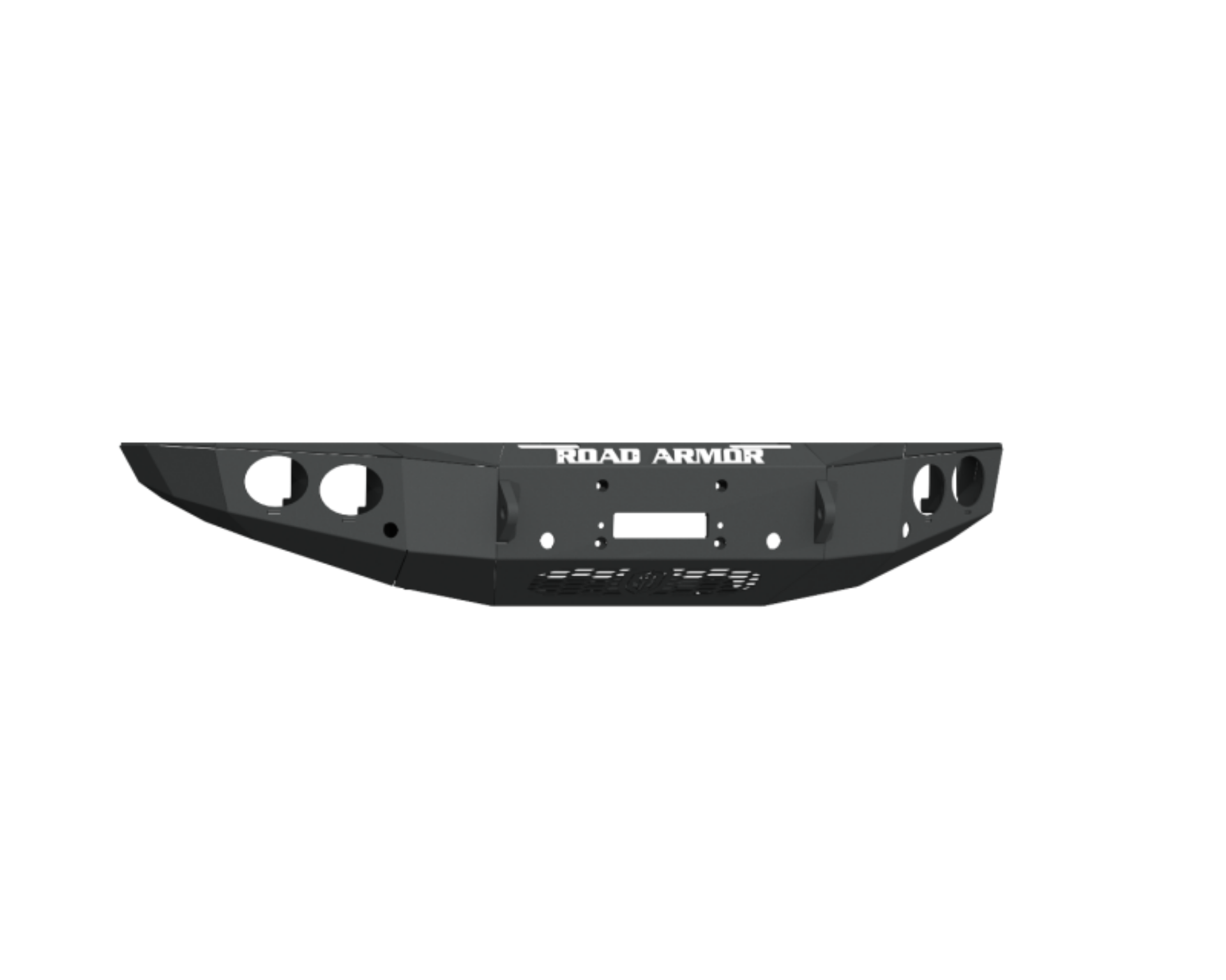 Picture of Road Armor 19-20 Ford Ranger Stealth Front Winch Bumper w-Round Light Pods- Tex Blk