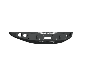 Picture of Road Armor 19-20 Ford Ranger Stealth Front Winch Bumper w-Round Light Pods- Tex Blk