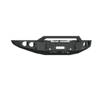 Picture of Road Armor 19-20 Ford Ranger Stealth Front Winch Bumper w-Pre-Runner-Round Pods - Blk