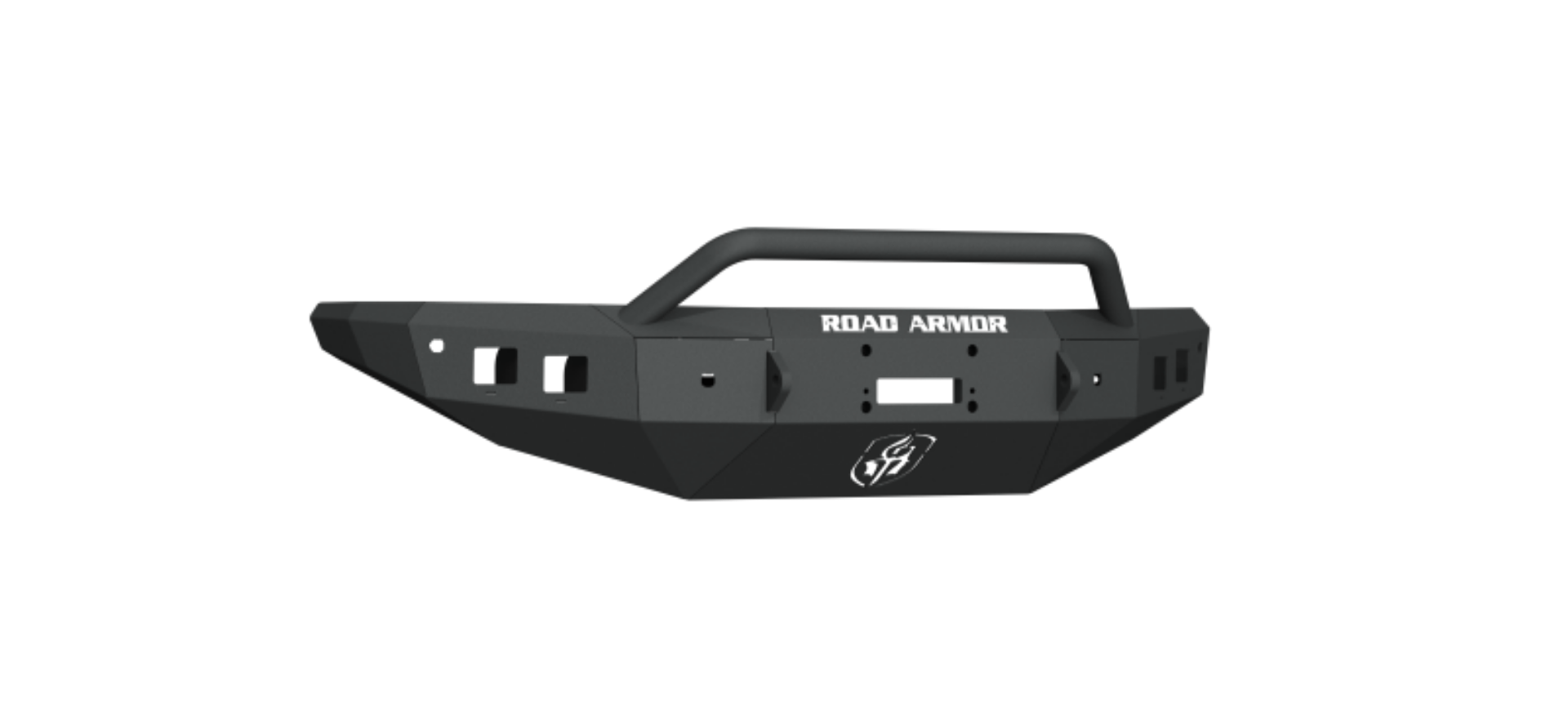 Picture of Road Armor 16-19 Nissan Titan Stealth Front Winch Bumper w-Pre-Runner - Tex Blk