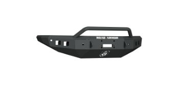 Picture of Road Armor 16-19 Nissan Titan Stealth Front Winch Bumper w-Pre-Runner - Tex Blk