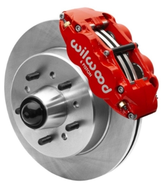 Picture of Wilwood Forged Narrow Superlite 6R Front Big Brake Kit 12-19in Rotors 88-98 C1500 - Red