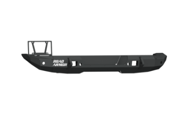 Picture of Road Armor 18-20 Jeep Wrangler JL Stealth Rear Bumper Mid Width w-Tire Carrier Hole - Tex Blk