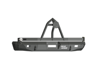 Picture of Road Armor 99-07 Ford Excursion Stealth Rear Winch Bumper w-Tire Carrier - Tex Blk