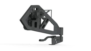 Picture of Road Armor 18-20 Jeep Wrangler JL Stealth Rear Tire Carrier Assembly - Tex Blk