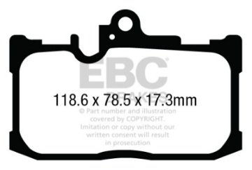 Picture of EBC 13+ Lexus GS350 3-5 F-Sport RWD Ultimax2 Front Brake Pads