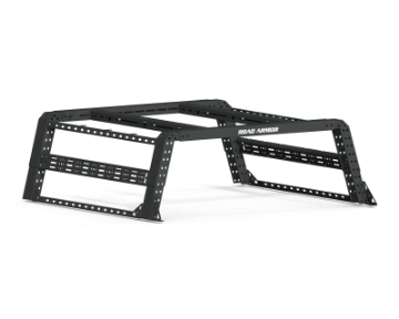 Picture of Road Armor Universal 6-1-2ft Beds TRECK Adj Bed Rack w-Strap-Rails - Tex Blk w-o Brackets