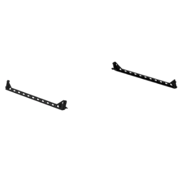 Picture of Road Armor TRECK Dual Lower 6-1-2ft Bed Accessory Rail Mounts - Tex Blk Pair