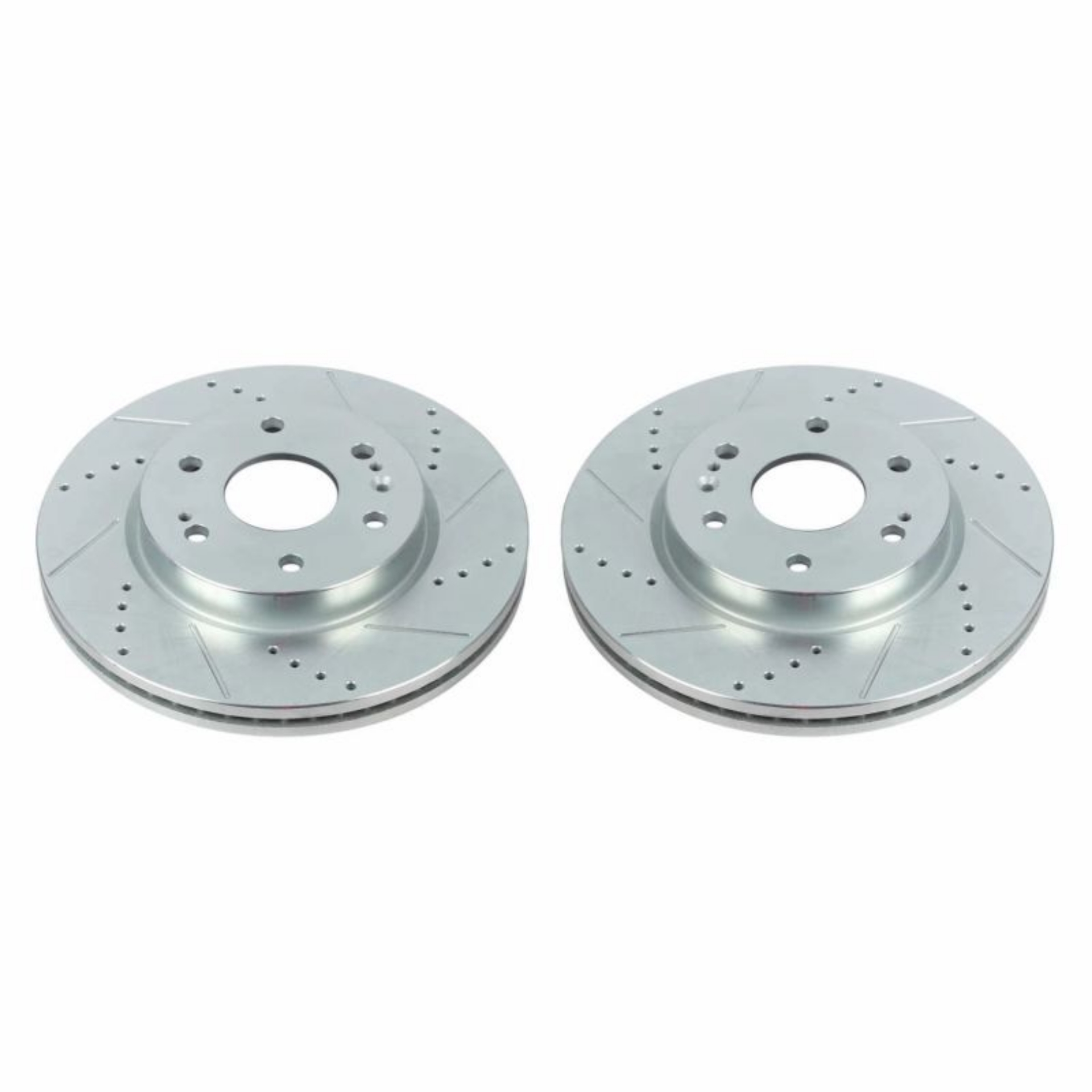 Picture of Power Stop 19-20 Chevrolet Silverado 1500 Front Evolution Drilled & Slotted Rotors - Pair