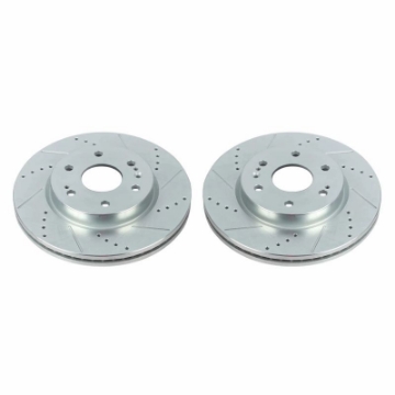 Picture of Power Stop 19-20 Chevrolet Silverado 1500 Front Evolution Drilled & Slotted Rotors - Pair