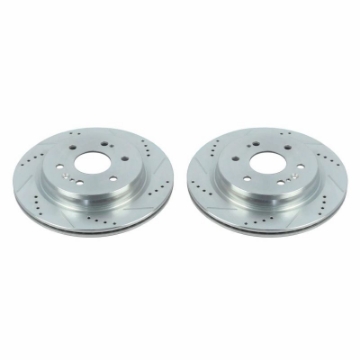 Picture of Power Stop 19-20 Chevrolet Silverado 1500 Rear Evolution Drilled & Slotted Rotors - Pair