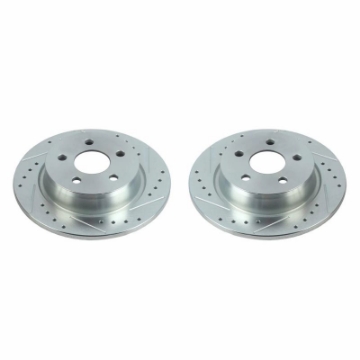 Picture of Power Stop 18-20 Ford Transit Connect Rear Evolution Drilled & Slotted Rotors - Pair