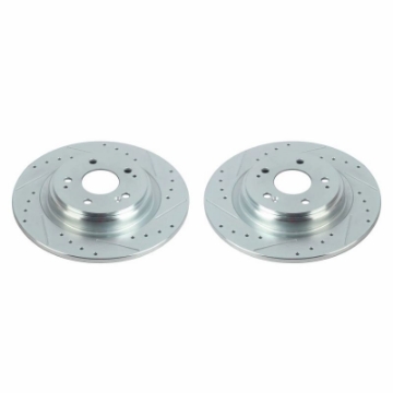 Picture of Power Stop 17-20 Acura MDX Rear Evolution Drilled & Slotted Rotors - Pair