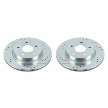 Picture of Power Stop 18-19 Nissan Leaf Rear Evolution Drilled & Slotted Rotors - Pair
