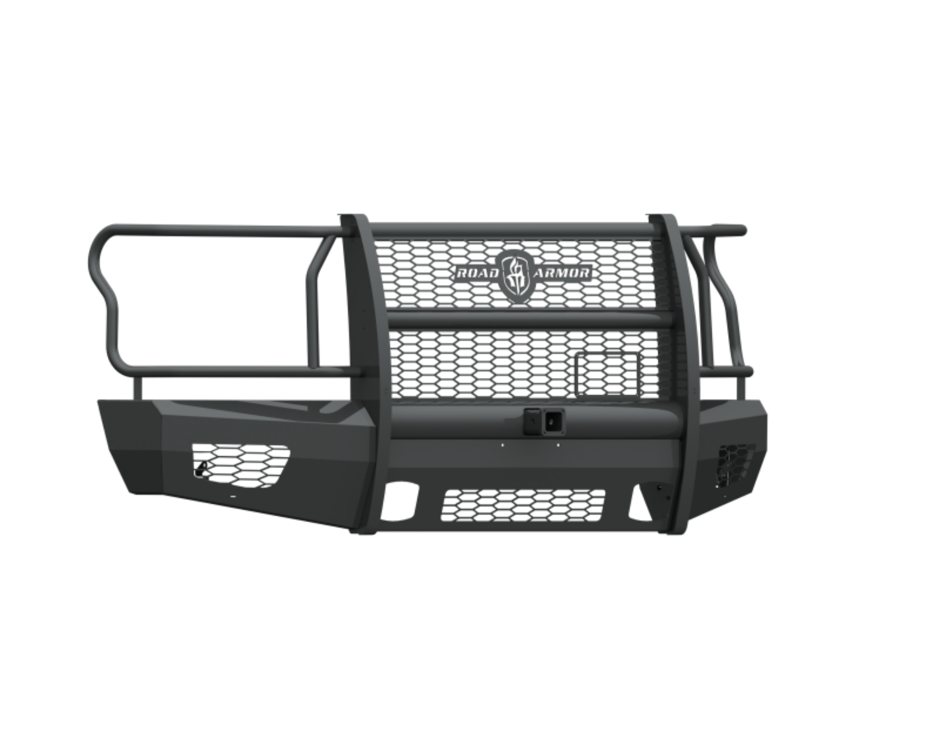 Picture of Road Armor 15-17 Ford F-150 Vaquero Front Bumper Full Guard 2in Receiver - Tex Blk