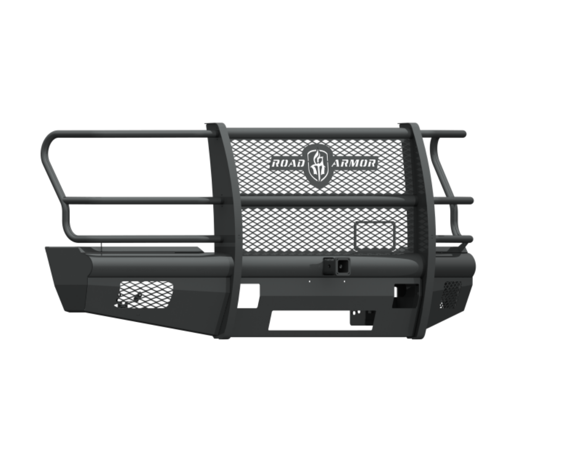 Picture of Road Armor 17-20 Ford F-250 Vaquero Front Bumper Full Guard 2in Receiver - Tex Blk